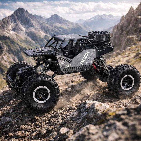 Samochód zdalnie sterowany na pilota RC Rock Crawler 4x4 LHC012 auto 2w1 czarny Kik Sp. z o. o. Sp. k.