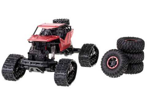 Samochód zdalnie sterowany na pilota RC Rock Crawler 4x4 LHC012 auto 2w1 czerwony Kik Sp. z o. o. Sp. k.