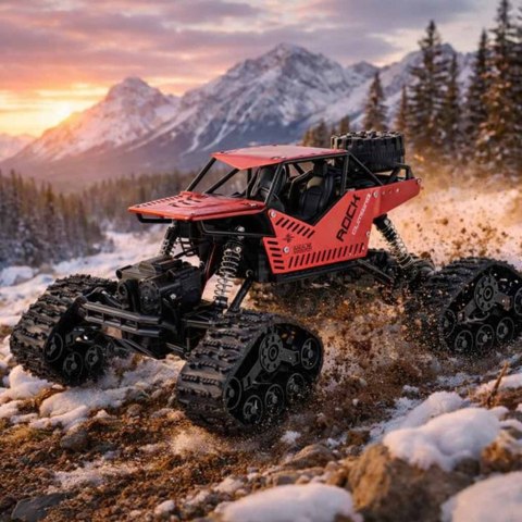 Samochód zdalnie sterowany na pilota RC Rock Crawler 4x4 LHC012 auto 2w1 czerwony Kik Sp. z o. o. Sp. k.