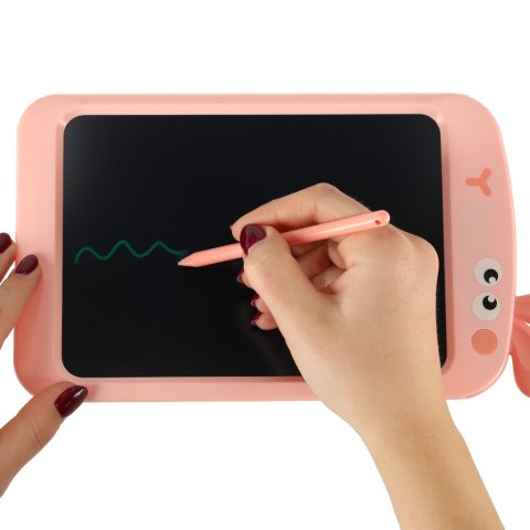 Tablet graficzny do rysowania dla dzieci znikopis tablica ekran LCD 8,5' królik róż Kik Sp. z o. o. Sp. k.