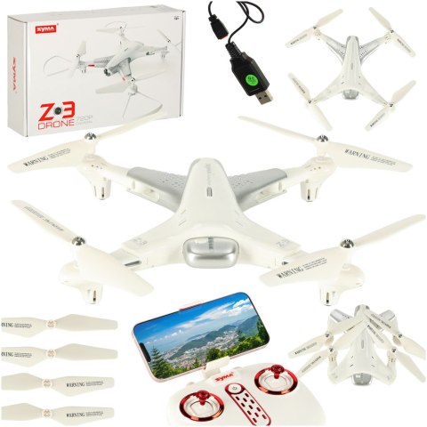 Dron RC SYMA Z3 kamera 720P HD 2,4GHz biały Kik Sp. z o. o. Sp. k.