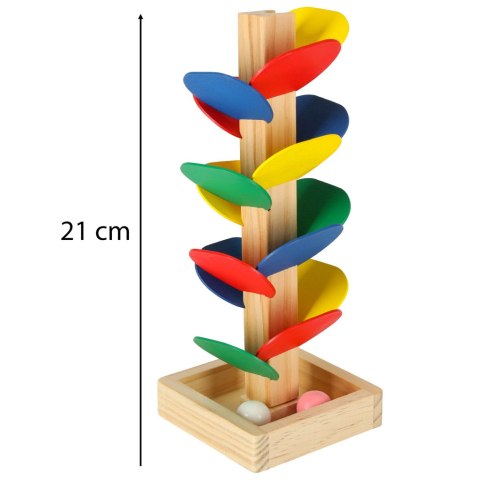 Drzewko edukacyjne klocki drewniane tor kulkowy Kulodrom Montessori Kik Sp. z o. o. Sp. k.