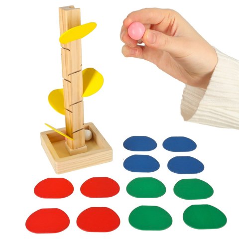 Drzewko edukacyjne klocki drewniane tor kulkowy Kulodrom Montessori Kik Sp. z o. o. Sp. k.