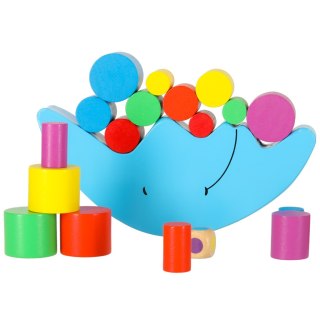 Gra zręcznościowa montessori układanka balansująca klocki drewniane księżyc Kik Sp. z o. o. Sp. k.