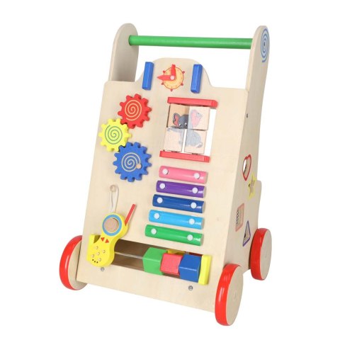 Pchacz dla dziecka chodzik drewniany kostka edukacyjna 6w1 Kik Sp. z o. o. Sp. k.