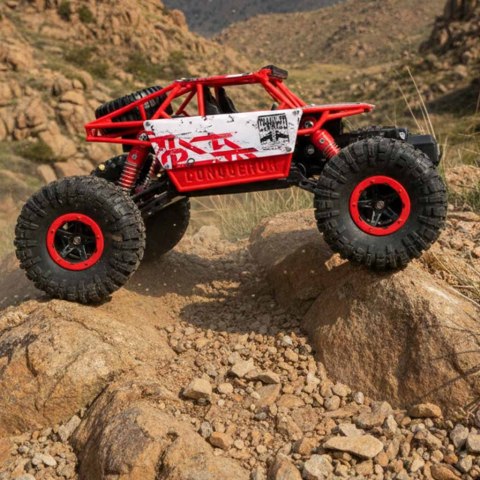 Samochód zdalnie sterowany na pilota RC Rock Crawler HB 2,4GHz 1:18 czerwony Kik Sp. z o. o. Sp. k.