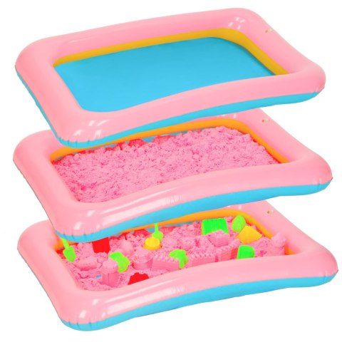 Piasek dla dzieci 2kg foremki piaskownica zestaw XXL plastyczny kreatywny różowy Kik Sp. z o. o. Sp. k.