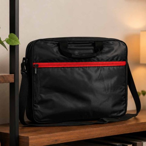 Torba na laptopa 15,6 cali na ramię z paskiem teczka biznesowa damska męska czarna Kik Sp. z o. o. Sp. k.