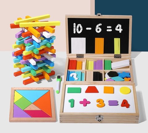 TABLICA KREDOWA SUCHOŚCIERALNA MAGNESY MATEMATYKA ZESTAW JHTOY-242