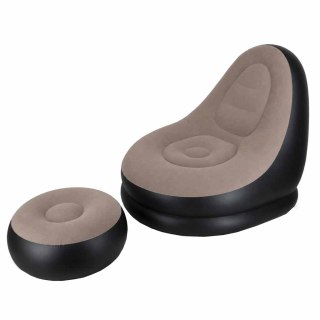 Fotel z podnóżkiem wypoczynkowy dmuchany sofa pufa pompka zestaw 2w1 Kik Sp. z o. o. Sp. k.