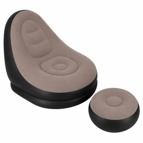 Fotel z podnóżkiem wypoczynkowy dmuchany sofa pufa pompka zestaw 2w1 Kik Sp. z o. o. Sp. k.