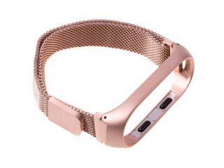 Pasek opaska Xiaomi Mi Band 3/ Xiaomi Mi Band 4 Magnes - rose gold HaloFuture