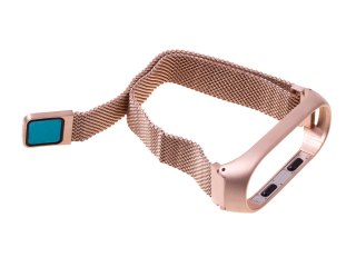 Pasek opaska Xiaomi Mi Band 3/ Xiaomi Mi Band 4 Magnes - rose gold HaloFuture
