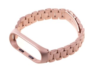 Pasek opaska Xiaomi Mi Band 3/ Xiaomi Mi Band 4 - rose gold HaloFuture