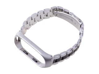 Pasek opaska Xiaomi Mi Band 3/ Xiaomi Mi Band 4 - srebrno czarna HaloFuture