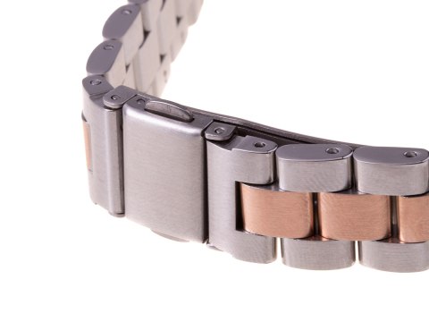 Pasek opaska Xiaomi Mi Band 3/ Xiaomi Mi Band 4 - srebrno rose gold HaloFuture