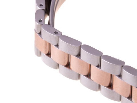 Pasek opaska Xiaomi Mi Band 3/ Xiaomi Mi Band 4 - srebrno rose gold HaloFuture