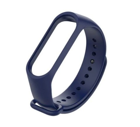Silikonowy pasek opaska do Xiaomi Mi Band 3/ Xiaomi Mi Band 4 - granatowy HaloFuture