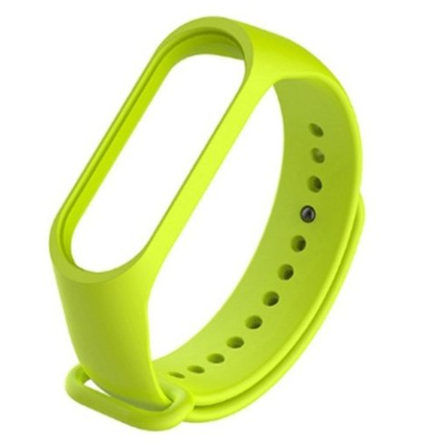 Silikonowy pasek opaska do Xiaomi Mi Band 3/ Xiaomi Mi Band 4 - limonkowy HaloFuture
