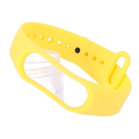 Silikonowy pasek opaska do Xiaomi Mi Band 3/ Xiaomi Mi Band 4 - żółty HaloFuture