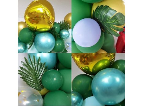 Duża girlanda balonowa 142 balony- zielona HaloFuture