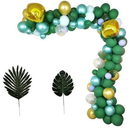 Duża girlanda balonowa 142 balony- zielona HaloFuture