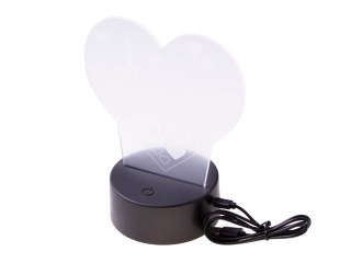 Lampka nocna 3D LED "I LOVE YOU" mała HaloFuture