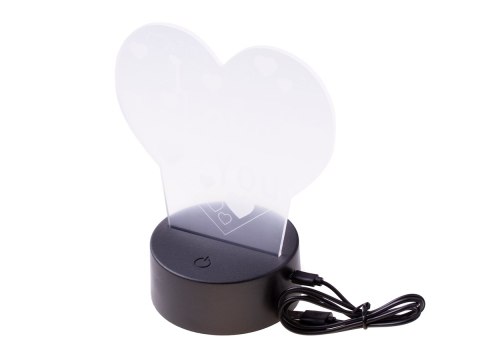 Lampka nocna 3D LED "I LOVE YOU" mała HaloFuture