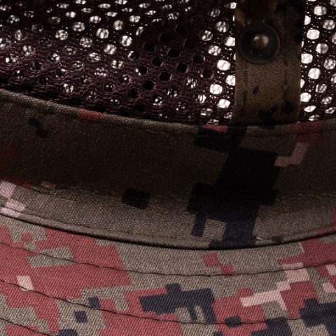Moskitiera siatka na owady, kapelusz na głowę - czerwono brązowy HaloFuture