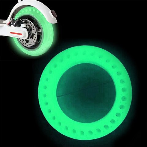 Opona bezdętkowa pełna pneumatyczna 8.5 Hulajnoga Xiaomi M365 /Pro Fluorescencyjna - zielona HaloFuture