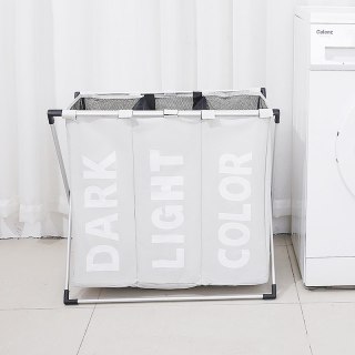 Potrójny kosz na bieliznę / bieliznę - biały HaloFuture