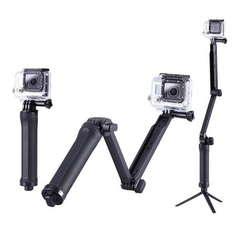 Statyw Monopod łamany do kamerki sportowej GoPro 3-Way - czarny HaloFuture