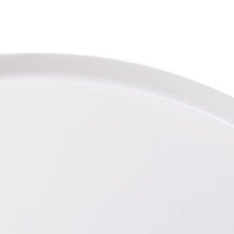 Stolik okrągły metalowy w stylu Loft - biały HaloFuture
