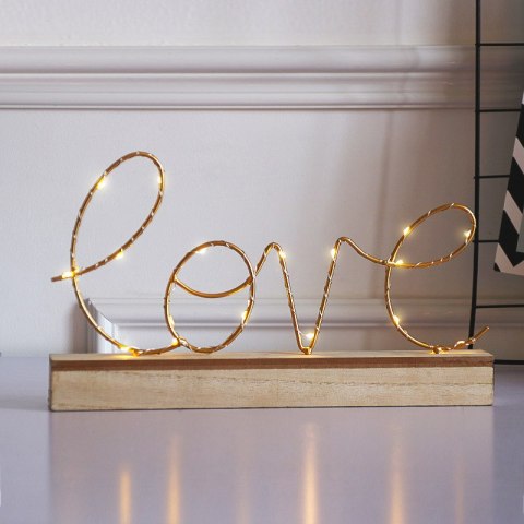 Dekoracja stojąca "LOVE" z oświetleniem LED HaloFuture