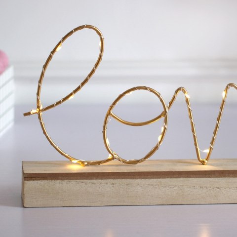 Dekoracja stojąca "LOVE" z oświetleniem LED HaloFuture