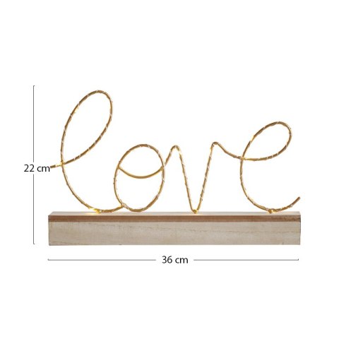 Dekoracja stojąca "LOVE" z oświetleniem LED HaloFuture