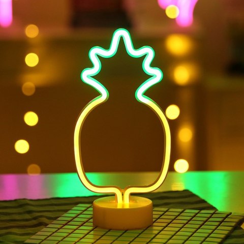 Dekoracyjna lampka neonowa LED- ananas HaloFuture