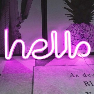 Dekoracyjna lampka neonowa LED- hello 2 HaloFuture