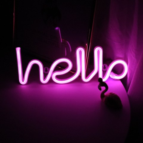 Dekoracyjna lampka neonowa LED- hello 2 HaloFuture