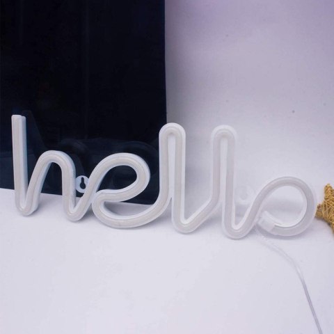 Dekoracyjna lampka neonowa LED- hello 2 HaloFuture