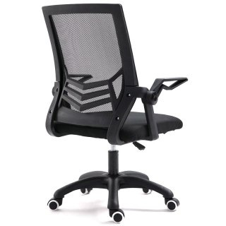 Ergonomiczny obrotowy fotel biurowy, krzesło z siatki- czarny HaloFuture