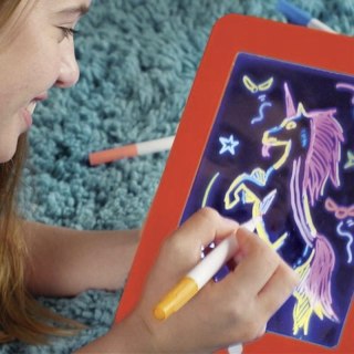 Magiczny tablet do rysowania 3D + pisaki - czerwony HaloFuture