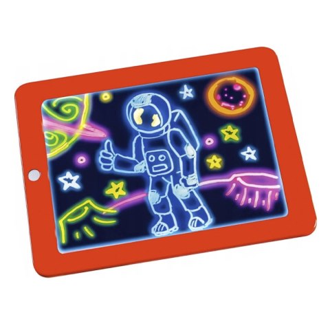 Magiczny tablet do rysowania 3D + pisaki - czerwony HaloFuture