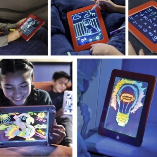 Magiczny tablet do rysowania 3D + pisaki - niebieski HaloFuture