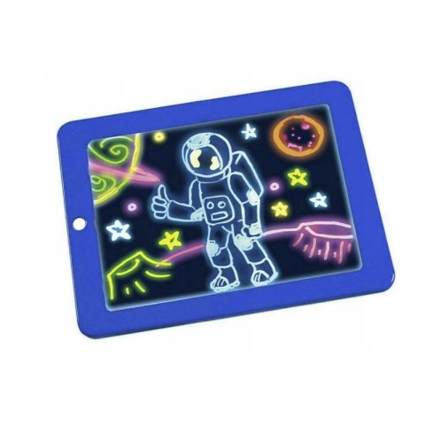 Magiczny tablet do rysowania 3D + pisaki - niebieski HaloFuture