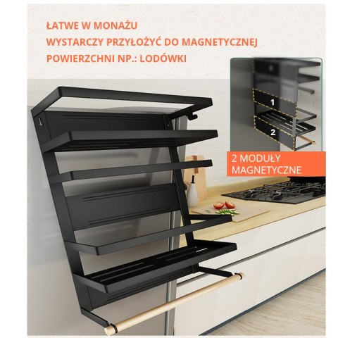 Magnetyczny organizer na akcesoria kuchenne - dwupoziomowy HaloFuture