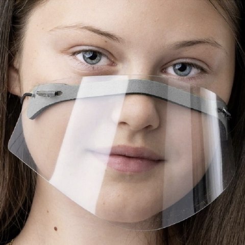 Mini przyłbica na nos i usta - szara HaloFuture