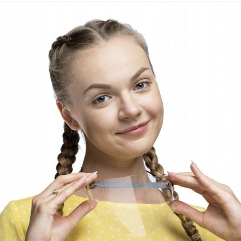 Mini przyłbica na nos i usta - szara HaloFuture
