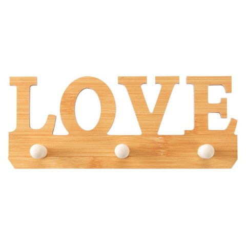 Modny wieszak drewniany Love HaloFuture