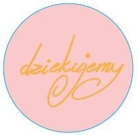 Ozdobne naklejki okrągłe Dziękujemy 500pcs - złoty napis HaloFuture